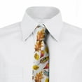 thumbnail image 2 of Watercolor Necktie, Fal Season Leaves, Dress Tie, 3.7", Multicolor, by Ambesonne, 2 of 3