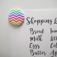 thumbnail image 2 of Rainbow Chevrons Zigzag Pattern Kitchen Refrigerator Locker Button Magnet, 2 of 5