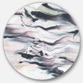 thumbnail image 1 of Designart 'Grey Marbling V ' Geometric Metal Circle Wall Art - Disc of 36, 1 of 5