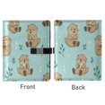 thumbnail image 2 of Leather Notebook with Pen Holder Writing Notepad Includes 100 Pages Lined Journal Cute Otter Pattern, 2 of 6