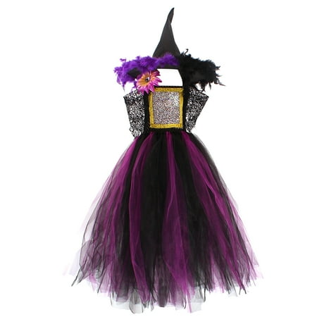 

Toddler Custome Girls Dress Tutu Mesh Dress with Hat 2pcs Sets Performance Floor Length Flower Girl Dress Summer Dress under 10 Size 5 Girls Clothes Toddler Girl Set Girls Fancy Dress Girl Dress Size