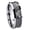 Black Concave, variant on Celtic Zelda Triforce Black High Polish Dome Tungsten Men Ring 10MM