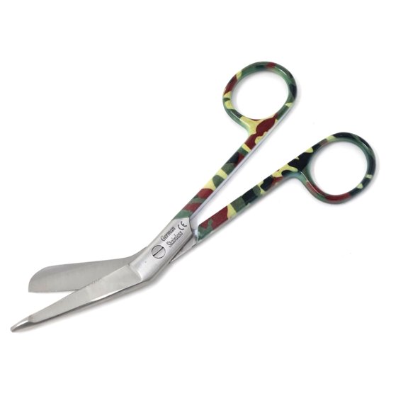 Camouflage Handle Pattern Color Lister Bandage Scissors 5.5" ( 14cm), Stainless Steel