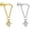 Gold and Silver, variant on Helix Earrings for Women Flat Back Earrings Hidden Helix Earring Dangle Tassel Chain Earring 2Pcs Cartilage Studs Silver Jewelry Gift