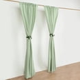 thumbnail image 4 of BalsaCircle 2 Panels Sage Green 8 feet Polyester Drapery Backdrop Curtains Rod Pockets Party Events Decorations Supplies, 4 of 8