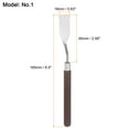 thumbnail image 2 of Uxcell 2 Packs 16mm Width No.1 Stainless Steel Palette knife Spatula Oil Painting Knife Red Wood Handle, 2 of 6