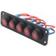 thumbnail image 1 of unbranded Panel Rocker 5 Gangas Para Automóviles Con 12V Indicador LED Y Fácil Instalación Para Embarcaciones, 1 of 8