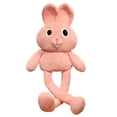 thumbnail image 2 of Stuffed Animas Adorable Pink Long Ear Plush Toy 31" Soft Cuddly Comforting Huggable Relaxation Gift for Home Decor Bedroom Accessory, 2 of 6