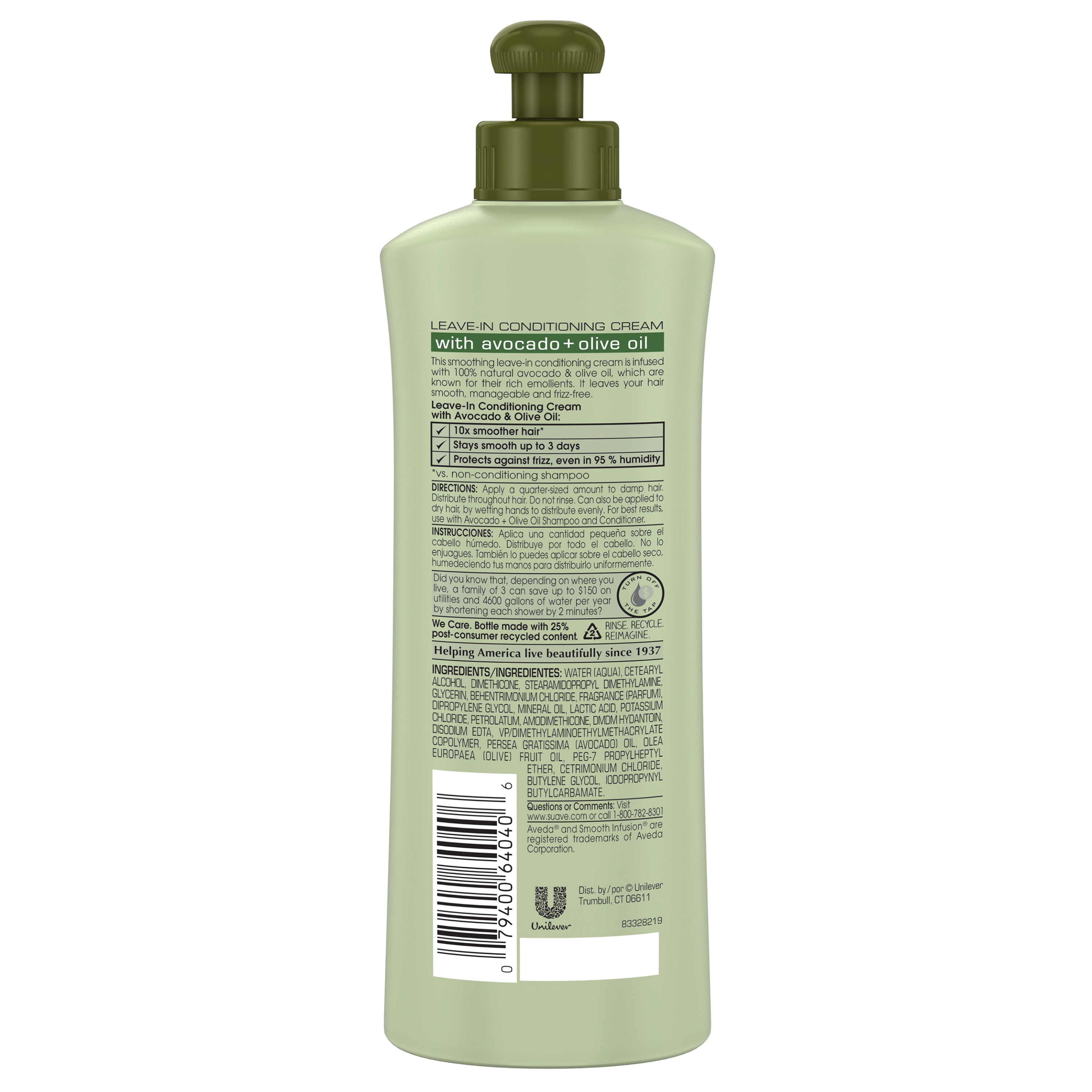 Suave Professionals Avocado + Olive Oil Leave-in Conditioner, 10.2 oz - image 2 of 10