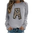 thumbnail image 2 of 2023 Chandail en Molleton de Mode pour Femmes 50 % de Rabais Liquidation Mode Décontractée Manches Longues Col Rond Imprimé Chandail en Molleton Dames Hauts Blouse, 2 of 3