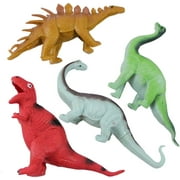 SET OF 4 Stretchy Dinosaur Toy - Fidget - Stress - Fun - Squishy Toy - Sand Filled Sensory