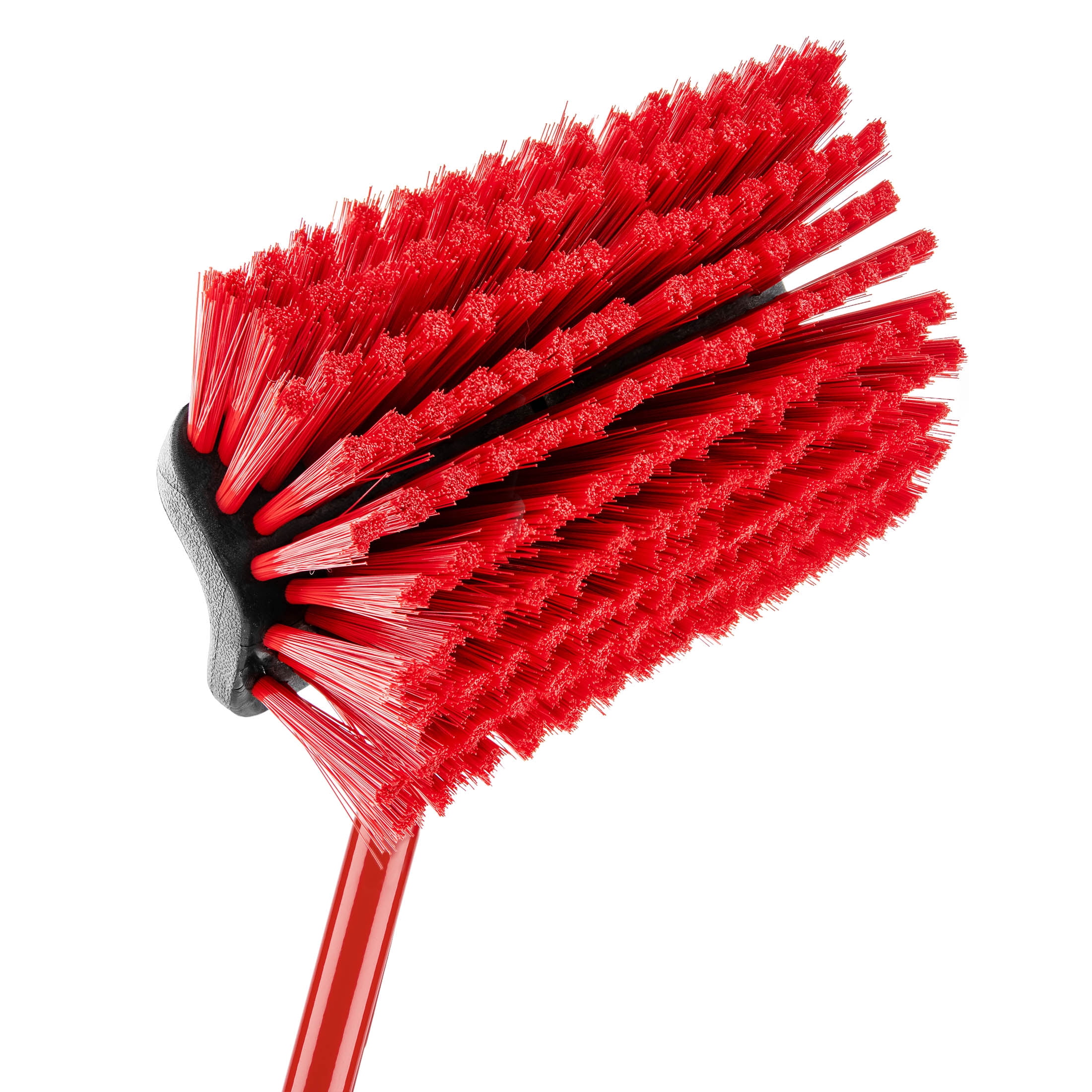 Libman 60"  Scrub Brush Heavy Duty Dual Scrub Steel Handle Red Black