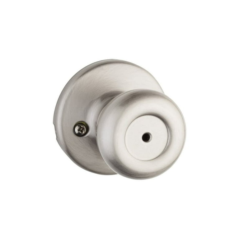 Kwikset Tylo Satin Nickel Privacy Knob Right or Left Handed Kwikset Tylo Satin Nickel Privacy Knob Right or Left Handed