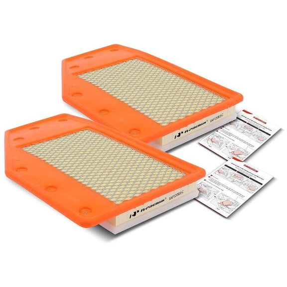 Engine Air Filter Set 2 - Compatible with 2016 - 2018, 2020 - 2022 Chevy Malibu 2017 2021