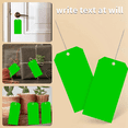 thumbnail image 5 of 100 Pieces 4 3/4Inch X 2 3/8Inch Plastic Shipping Tags with Wires Blank Labeling Waterproof Hang (Green), 5 of 7