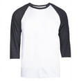 thumbnail image 2 of 3 Packs of Top Pro Men's 3/4 Sleeve Crew Neck Raglan Jersey Baseball Tee Shirts, 2 of 2