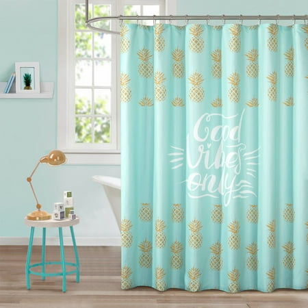 Mainstays Good Vibes Only Teen Shower Curtain 1 Each Walmart Com