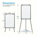 thumbnail image 4 of LIFERECORD 36"x24" Magnetic Portable Easel Dry Erase Board, Flipchart Easel Stand Tripod Whiteboard, Black, 4 of 12