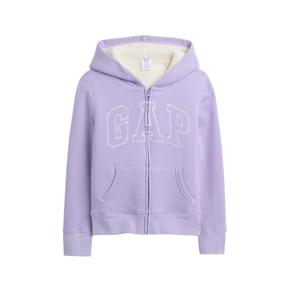 Sudadera GAP Sherpa con Cierre Completo para Niñas Orquídea XL