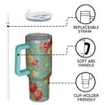 thumbnail image 4 of OBREWU Pioneer Flower Tumbler with Handle and Lid,Pioneer Flower 40oz Double Wall Vacuum Insulated Tumbler,Cups Gift for Women and Men, 4 of 7