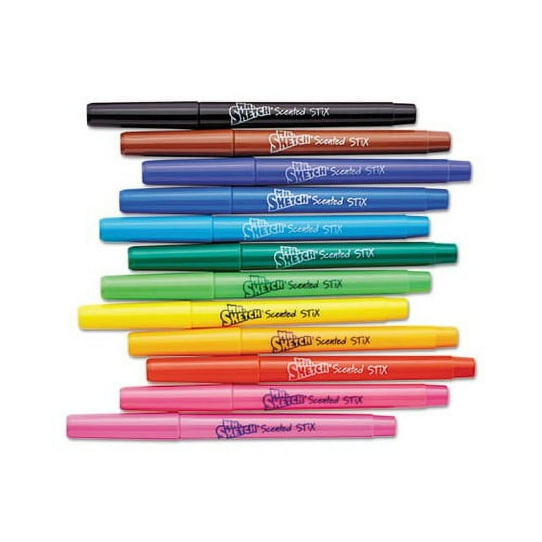 爆買いしたくなる Mr. Sketch Scented Stix Fine Point Watercolor Markers, Kids マーカー・蛍光ペン