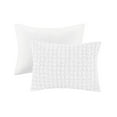 thumbnail image 5 of Gracie Mills Hydra Comforter Set 3 Piece Stripe Ruched Soft White GRACE-15836, 5 of 5