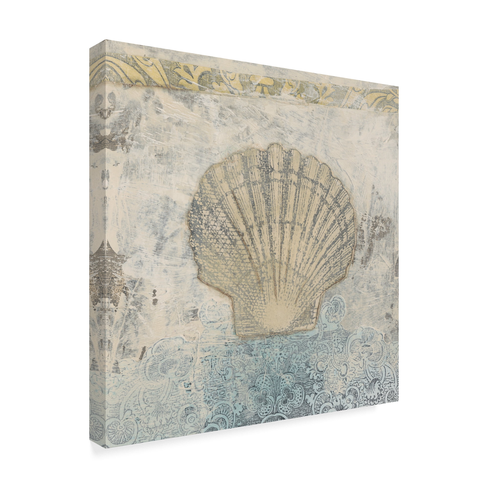 Trademark Fine Art 'Coastal Cameo V' Canvas Art by June Erica Vess
