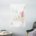 thumbnail image 1 of Dragonfly Tapestry, Magnolia Branches and Leaves in Soft Tones Romance in Spring Concept, Wall Hanging for Bedroom Living Room Dorm Decor, 40W X 60L Inches, Pale Pink Lime Green, by Ambesonne, 1 of 2