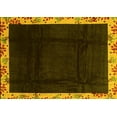 thumbnail image 1 of Ahgly Company Indoor Rectangle Oriental Yellow Asian Inspired Area Rugs, 4' x 6', 1 of 4