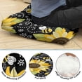 thumbnail image 5 of Floral Sunflower Pattern Floor Pillow&nbsp;– 22x22 Inch Boho Cushion, Bright & Cheerful, Plush for Yoga & Home Decor, 5 of 7