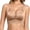 Khaki, variant on Women Wirefree Seamless Comfort Bra, Lace Trim Racerback Padded Everyday Support Lounge Bralette Purple XXXL