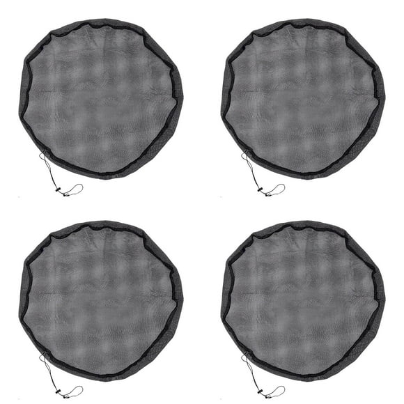 Mesh Cover for Rain Barrels with Drawstring Nylon Rain Barrel Screen Cover to Keep Leaves Debris and Insects Out Water Bucket Net Cover for Outdoor Rain Collection Systems Fits Most Standard Barrels