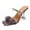 Beige, variant on XDDST Plus Size Black Women's Dress Sandals Rainbow Bow Fashion Sexy High Heel Mules Breathable Satin for Breathable Women and Ladies