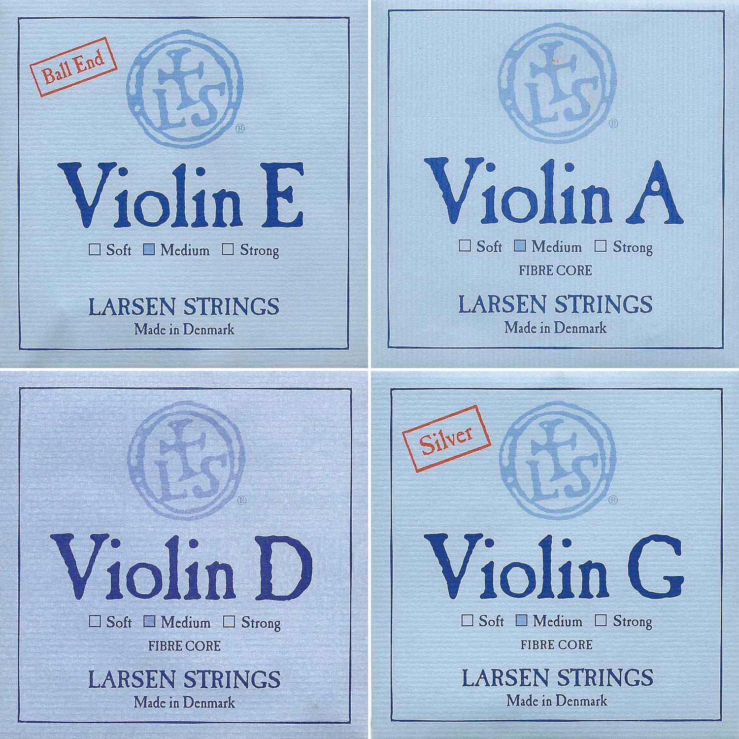 Larsen Viola String Set Medium Gauge Ball End A 4//4 size