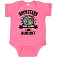 thumbnail image 3 of Inktastic Rockstars Are Born in August Birthday Boys or Girls Baby Bodysuit, 3 of 5