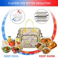 thumbnail image 4 of Pioneer Flower Floral Print Pattern Womens Lunch Box for Work,Insulated Large Lunch Bag for Tween and Teen,Loncheras Para Mujer,Leakproof Adult Lunch Bag for Work,Beach,Travel,Picnic,Camping, 4 of 7