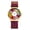 Gold-a, variant on Analog Quartz Watches for Women: Large Arabic Numeral Dial Bohemian Round Wristwatch with Genuine Leather Strap for Leisure Business Gifts