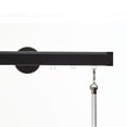thumbnail image 2 of Nexgen 132" Non-Adjustable Single Traverse Curtain Rod in Black with Endcap, 2 of 5