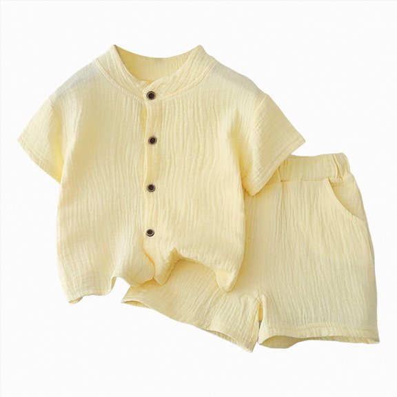 1st Birthday Outfit Boy Toddler Boys Clothes Baby Outfit Sets Summer Dinosuar Set Teen Clothes Light Yellow 4-5 Years