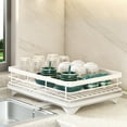 thumbnail image 4 of Amacok Dish Drying Rack, Large Drainboard, Fits Over Or Next to Kitchen Sink, Utensil Holder for Countertop, Dishrack for Plates, Cups & Organization, 4 of 6