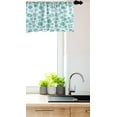 thumbnail image 3 of Ambesonne Stars Window Valance, Abstract Clouds Pattern with Star Motifs Cartoon Style Weather, Curtain Valance for Kitchen Bedroom Decor with Rod Pocket, 54" X 18", Sea Green Seafoam, 3 of 3