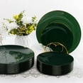 thumbnail image 6 of 50PCS Green Gold Plastic Plates, Green Pastic Plates for 25 Guests, Green Disposable Plates Include 25 Dinner Plates, 25 Green Dessert Plates, Ideal for Party, Wedding and Dinner, 6 of 14