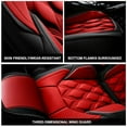 thumbnail image 4 of DIKSOAKR Seat Covers Fit for Mitsubishi Outlander Sport 2011-2025 Car Seat Covers Full Set 5 Seats Waterproof Leather Automotive Seat Cushion Protector Black&Red, 4 of 7
