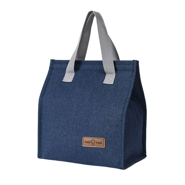 Inteprter Fiambrera Bento de diseño ergonómico para una cena cómoda, caja de almacenamiento multiusos para alimentos Bento Mostrada Azul