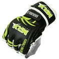 thumbnail image 2 of MRX MMA Grappling Gloves for Men Martial Arts Training Fighting Bag Glove Cage Fight Mitts (Black/Green, Medium), 2 of 4