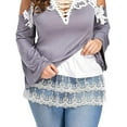 thumbnail image 3 of BH-JJSMGS Women's Shirt Extender Lace Plus Size Underskirt Adjustable Half Slip Mini Skirt, 3 of 7
