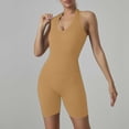 thumbnail image 2 of Fancifize One Piece Jumpsuit for Women Workout Capri Catsuit Yoga Halter Backless Sleeveless Rompers, 2 of 6