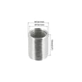 thumbnail image 2 of Unique Bargains M12 Male to M10 Female Adapter 15mm Long Sleeve Reducer Thread Reducing Nut Insert 10 Pack, 2 of 5
