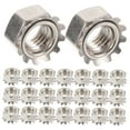 thumbnail image 4 of IFANLANDOR 50Pcs Stainless Steel Lock Nut with External Tooth Washer for Home Hardware Fastening, 4 of 7