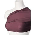 thumbnail image 6 of MixMatchy Women's Solid Casual Summer Side Shirring Scrunched Double Layered Tube Top, 6 of 6